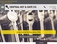 Tablet Screenshot of centralkeyandsafe.com